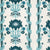 Quadrille Fabric: Henriot Floral - Custom Turquoise / Green on Tinted Belgian Linen / Cotton