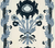 Quadrille Fabric: Henriot Floral - Custom Multi Gray on White Belgian Linen / Cotton