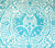 Quadrille Fabric: Veneto - Dark Turquoise on Light Tint 100% Linen