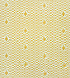 Pattern of yellow stars and geometric shapes on a white background