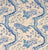 Quadrille Fabric: Tree Peonie - Custom Multi Blues on Tinted Belgian Linen / Cotton