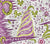 Quadrille Fabric: Les Indiennes Multicolor - Custom Multi Green / Lilac on White Belgian Linen / Cotton