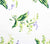 Quadrille Fabric: Lilies of the Valley - Custom Multi Greens / Lavender on White Belgian Linen / Cotton (Copy)