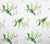 Quadrille Fabric: Lilies of the Valley - Custom Multi Greens / Lavender on White Belgian Linen / Cotton (Copy)