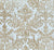 Quadrille Fabric: Sevilla Damask Large Scale - Custom Camel on White Suncloth