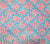 China Seas Fabric: Trilby - Custom Light Blue / Light Pink on White 100% Linen