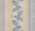 Quadrille Wallpaper: Climbing Hydrangea - Custom Blues on Almost White Paper (5 yard minimum)