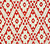 Quadrille Fabric: Viennese - Custom Red on Tinted Belgian Linen / Cotton