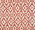 Quadrille Fabric: Viennese - Custom Red on Tinted Belgian Linen / Cotton