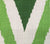 Quadrille Fabric: Tashkent II Small Scale - Custom Dark Green / Jungle Green on White 100% Heavy Basketweave Belgian Linen detail