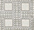 Quadrille Fabric: Manchester-by-the-Sea - Custom Silver Metallic / New Blue on Tinted Belgian Linen / Cotton