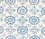 Quadrille Fabric: Crawford - Custom Multi Blues on Tinted 100% Cotton Sateen