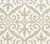 Quadrille Fabric: French Damask - Soft French Green on Tinted 100% Linen