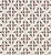 China Seas Fabric: Malay Diamond Grande - Custom Choco Brown on Tinted Belgian Linen / Cotton