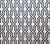 China Seas Fabric Gorrivan Fretwork Custom Navy Periwinkle geometric print on White Belgian Linen Cotton