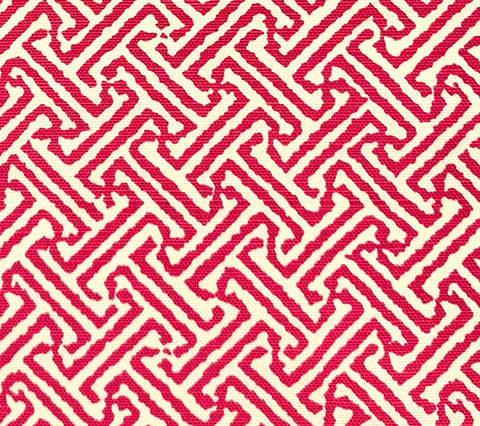 China Seas Fabric: Java Java - Custom Raspberry on Tinted Belgian Line ...