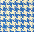 China Seas Fabric: Ames Houndstooth - Custom Royal Blue on Tinted Linen / Cotton