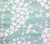 China Seas Fabric: Lysette Reverse - Custom Dark Aqua on White Belgian Linen / Cotton
