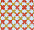 China Seas Fabric: Double Cross Multi - Custom Inca Gold / New Shrimp on Tinted Belgian Linen / Cotton