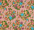 China Seas Fabric: China Floral - Multi on Tangerine Linen/Cotton (Imported from Switzerland)