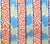 China Seas Fabric: Bijou Stripe - Custom Fuchsia / Bahama Blue / Navy on Tinted 100% Linen