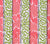 China Seas Fabric: Bijou Stripe - Custom Jungle Green / New Shrimp on Belgian Linen / Cotton (Copy)