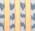 China Seas Fabric: Bijou Stripe - Custom Peach / Teal / Yellow on Tinted 100% Linen