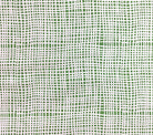 Alan Campbell Fabric: Criss Cross - Custom Green textured check print on White Belgian Linen/Cotton
