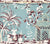 China Seas Fabric: Lyford Print - Custom Lyford Blue Multi on Silk Satin
