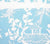China Seas Fabric: Lyford Background - Custom Light Turquoise on White Belgian Linen / Cotton