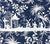 China Seas Fabric: Lyford Background - Custom Navy on White Suncloth (Indoor/Outdoor)