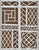 China Seas Wallpaper: Lyford Trellis - Custom Taupe / Pink on Brown 100% Paper (FIVE YARD MINIMUM)