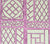 China Seas Wallpaper: Lyford Trellis - Custom Lilac / Purple on Off White Paper 