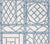 China Seas Wallpaper: Lyford Trellis Wallpaper - Custom Blues on White Paper (5 yard minimum)