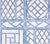 China Seas Wallpaper: Lyford Trellis - Custom Blues / Fuchsia on White Paper (5 YARD MINIMUM)