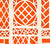 China Seas Fabric: Trellis Background - Custom Orange on Vellum Suncloth (OUTDOOR)