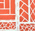 China Seas Wallpaper: Trellis Background - Custom Coral on Off White Paper (FIVE YARD MINIMUM)