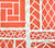 China Seas Wallpaper: Trellis Background - Custom Coral on Off White Paper (FIVE YARD MINIMUM)