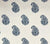 China Seas Fabric: Bangalore Paisley - Navy on Off White Suncloth (OUTDOOR)