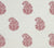 China Seas Fabric: Bangalore Paisley - Custom Dark Shrimp on Tinted Belgian Linen / Cotton