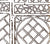 China Seas Wallpaper: Trellis Outline - Custom Brown on White (FIVE YARD MINIMUM)