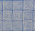 China Seas Fabric: Ziggurat Reverse - Custom Blue on Tinted Belgian Linen / Cotton