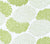 China Seas Fabric: New Chrysanthemum - Custom Green on White Belgian Linen / Cotton