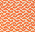 China Seas Fabric: Aga Reverse - Custom Orange on Tinted 100% Linen
