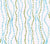 China Seas Fabric: Ginza - Custom Turquoise / Green on White 100% Linen