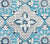 China Seas Fabric: New Batik - Custom Turquoise / New Navy on Tinted Belgian Linen / Cotton