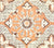 China Seas Fabric: New Batik - Custom Apricot / Brown on Tinted Belgian on Linen / Cotton