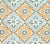 China Seas Fabric: New Batik - Custom Apricot / Brown on 100% Linen