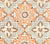 China Seas Fabric: New Batik - Custom Apricot / Brown on Tinted Belgian on Linen / Cotton