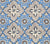 China Seas Fabric: New Batik - Custom Zibby Blue / Brown on Cream Suncloth